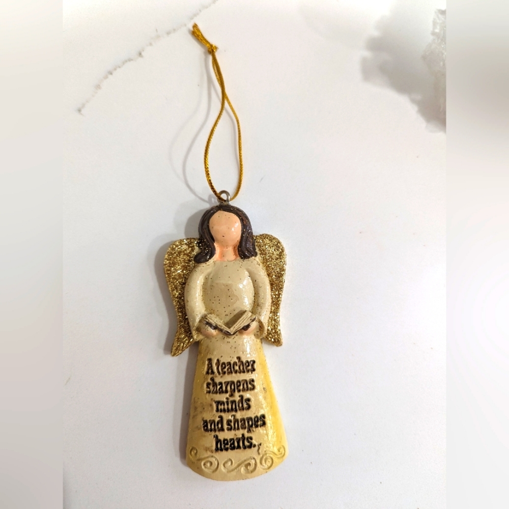 2/$22. 2 pack. Teacher Angel ornament. Christmas. Brand new. Bundle to save!